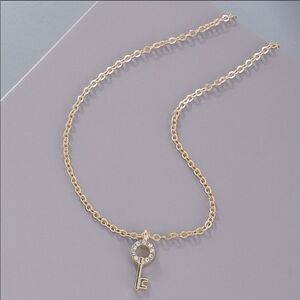 Necklace Dainty Key ZincAlloy Rhinestone mix match